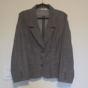 Eddie Bauer Charcoal Brown Blazer Sz 16
